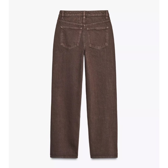 Mom Fit High Waist Brown Jeans - Picture 6 of 7